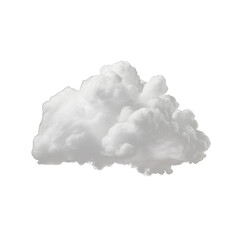 White cloud isolated on white and transparent background Textured smoke ,brush effect