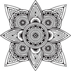 Beautiful mandala art, vector mandala design