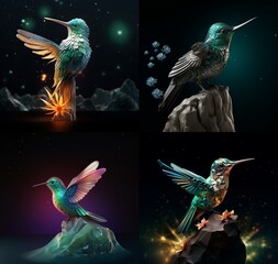 set of hummingbird