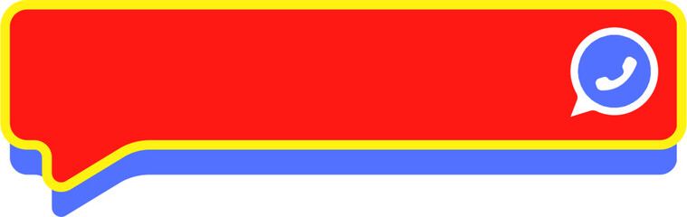 Communication Call Button Banner Vector 