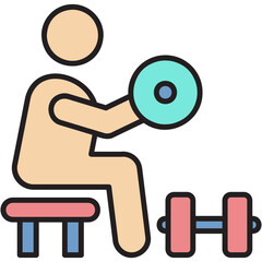 Biceps Curl Illustration