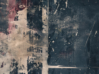 Grunge-inspired artwork featuring gritty textures and distressed elements
