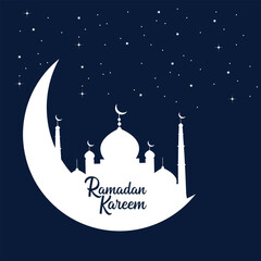 Ramadan greetings background, Elegant element for design template, place for text greeting card for Ramadan kareem