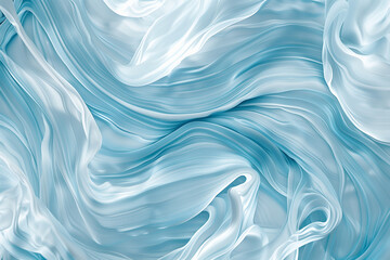 Soft Blue Fabric Waves