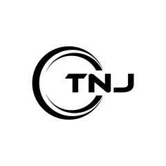 TNJ Letter Logo Design, Inspiration for a Unique Identity. Modern Elegance and Creative Design. Watermark Your Success with the Striking this Logo.