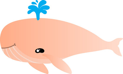 cute whale cartoon, fish