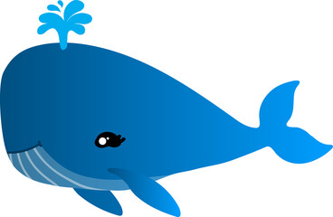 cute whale cartoon, fish