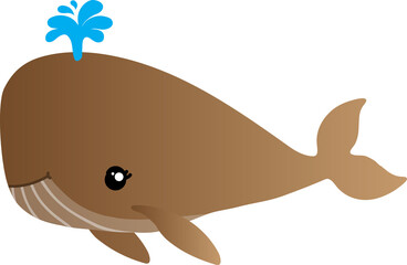 cute whale cartoon