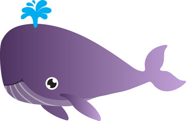 cute whale cartoon