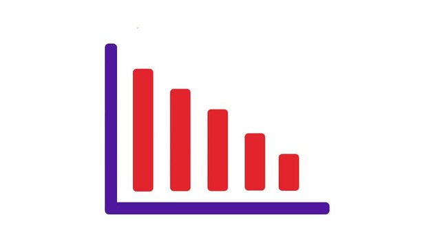 Animation Growing down of Business Analytics