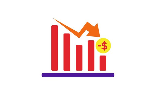 Animation Growing down of Business Analytics