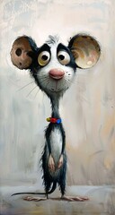 mouse bow tie ears entertainment bright mother cute dog expressive bean