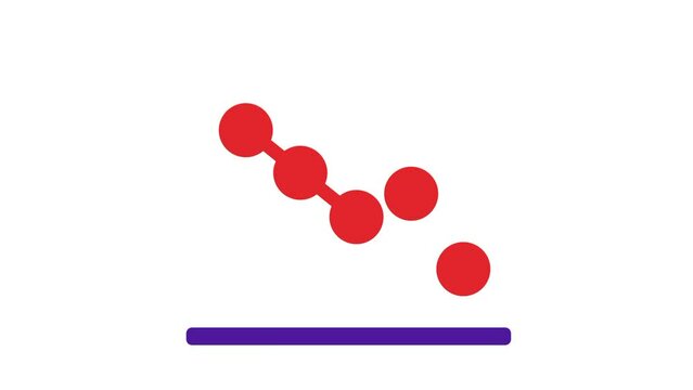 Animation Growing down of Business Analytics