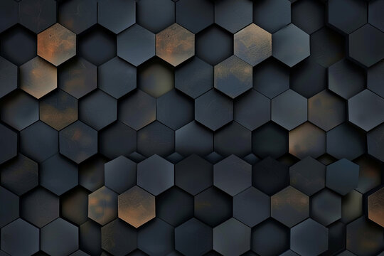 Geometric hexagon pattern for background