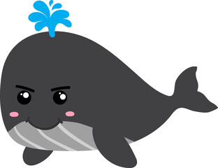 cute whale cartoon
