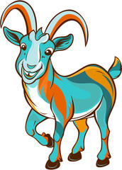 illustration of a goat