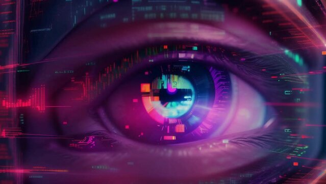 Digital Eye: Symbolizing Technology, Business, and Future Innovation