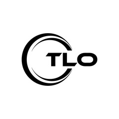 TLO letter logo design with white background in illustrator, cube logo, vector logo, modern alphabet font overlap style. calligraphy designs for logo, Poster, Invitation, etc.