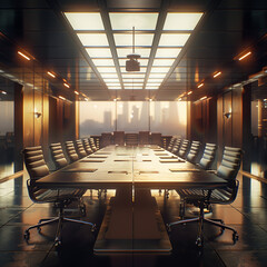 Large conference room with chairs - obrazy, fototapety, plakaty