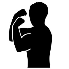 silhouette of a person gym