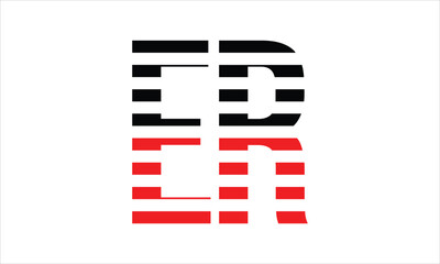 ER three initial letter iconic line negative space minimal logo design vector template. monogram, abstract, wordmark, business, typography, minimalist, brand, company, flat, modern, unique, simple