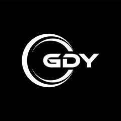 GDY Logo Design, Inspiration for a Unique Identity. Modern Elegance and Creative Design. Watermark Your Success with the Striking this Logo. - obrazy, fototapety, plakaty