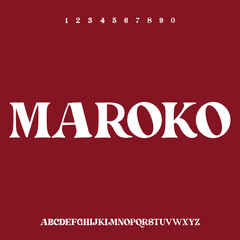 MAROKO, the elegant and luxury display font , looks glamour and sophisticated typeset