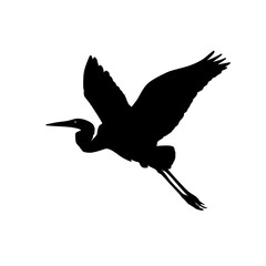 stork shadow vector design