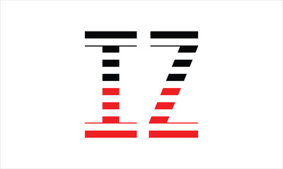IZ three initial letter iconic line negative space minimal logo design vector template. monogram, abstract, wordmark, business, typography, minimalist, brand, company, flat, modern, unique, simple