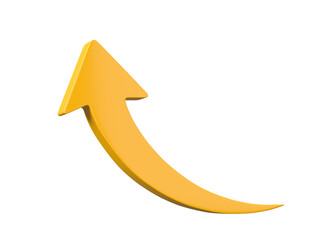 3D Arrow icon Isolated on transparent background