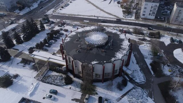 Beautiful Registry Office Czestochowa Aerial View Poland