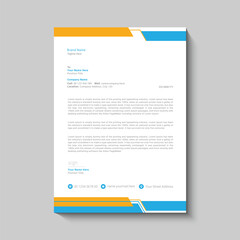Modern Business Letterhead Template Design