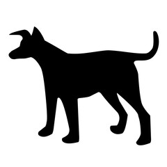 dog pet silhouette