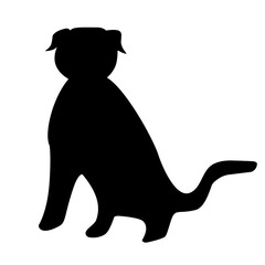 dog pet silhouette