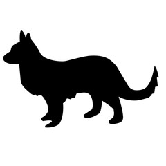 dog pet silhouette
