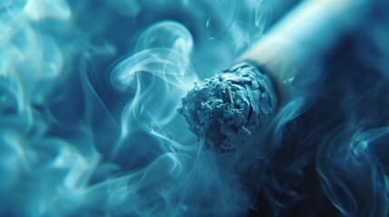 Dangerous cigarette smoke causing damage to lungs. Lung disease from smoking tobacco, World No Tobacco Day