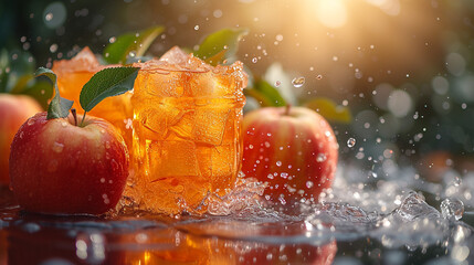 apple fruit water juice