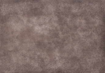 Abstract brown watercolor background with texture of paint, ink on paper. A template for design, decoration with a place for text. A worn blackboard for lessons, a colored dark background