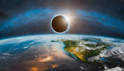 earth and moon, an artist's rendering of a distant object in space, a digital rendering