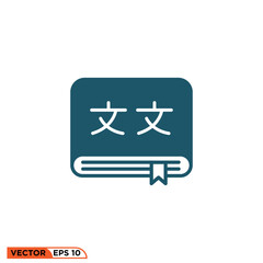 Translation icon design vector graphic of template, sign and symbol