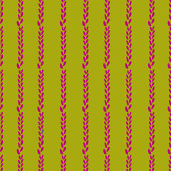 Floral leaves composition, rows of flora design