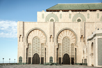 Fototapeta na wymiar Hassan II Mosque, Casablanca, Morocco