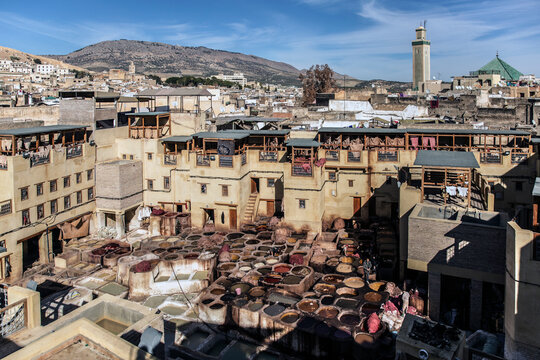 Traditional Tannery, Fez, Morocco