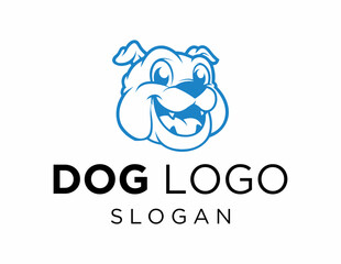 Logo about Dog created using the CorelDraw application. on a white background.