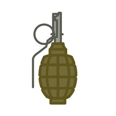 Pomegranate icon. Grenade, symbol of weapon of destruction, ammunition or war. Military attribute of an army or soldier.