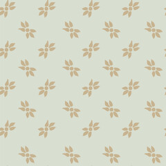 Floral decoration motif with wildflowers pattern