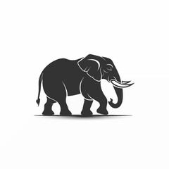 Silhouette Elephant Logo