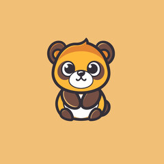 baby cute animal logo