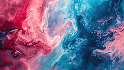 The abstract picture of the two colours between blue and pink colour that has been mixing with each other in the form of the ink or liquid to become beautifully view of this abstract picture. AIGX01.