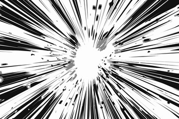 Naklejka premium Comic Book Speed Lines Effect